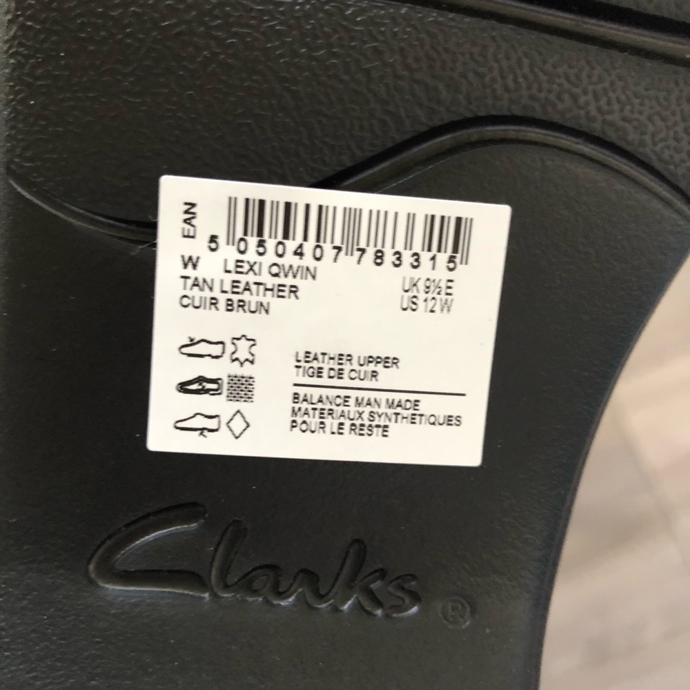 New Clarks Collection Tan Brown Lexi Qwin Sandals 12 - Picture 9 of 10